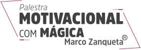 Logo Palestra Motivacional com Mágica Marco Zanqueta